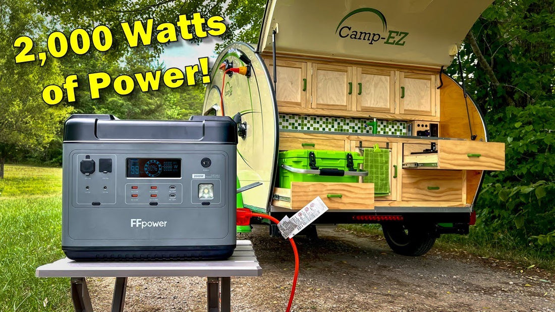 DIY Teardrop Boondocking Solution | The FFpower 2000 Watt Portable Power Station